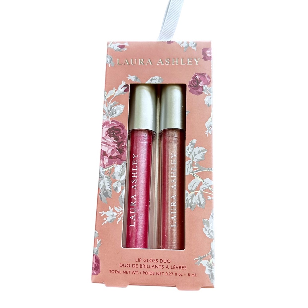 NWT LAURA ASHLEY LIP GLOSS DUO